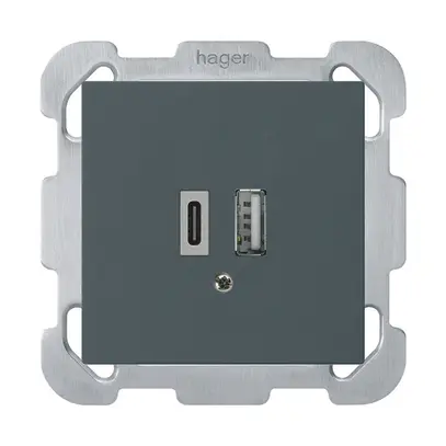 Prise de charge USB ENC kallysto 18W PD 1×type A 1×type C a.plaque fix. an 