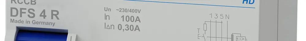 Fehlerstromschutzschalter Doepke 100A 300mA 3L+N Typ A, sensitiv, N rechts 