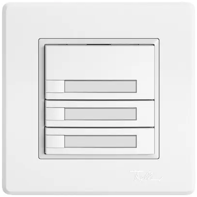 Pulsante universale INC EDIZIO.liv UNI SNAPFIX® 12…48V s.LED 3× com.1T targ.bi 