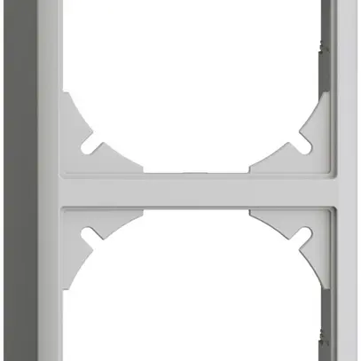 Capot EDIZIOdue 54mm I-I gris clair pour combinaison vertical/horizontal 
