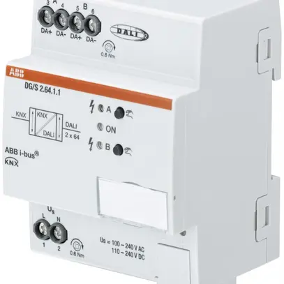Gateway KNX/DALI AMD ABB DG/S 2.64.1.1, 2×64 participants 