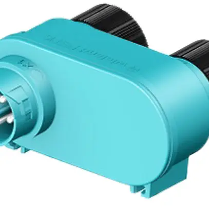 Blocco di distribuzione Wieland RST16I5V 2P1 TGVGA TB blu turchese 
