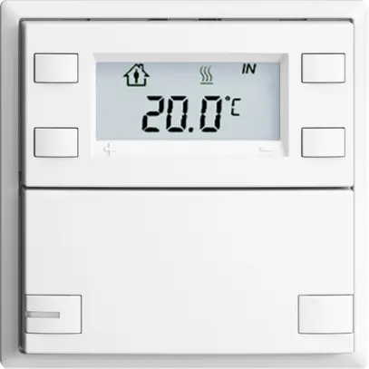 Pulsante RTH INC KNX 1×EDIZIOdue F bianco, con LED RGB 