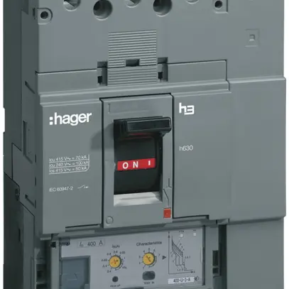 Disgiuntore generale Hager h630 50kA 4L 400A LSI 