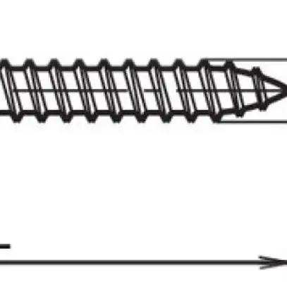 Vis à bois tête ronde spéciale 3.5×15mm zing. 