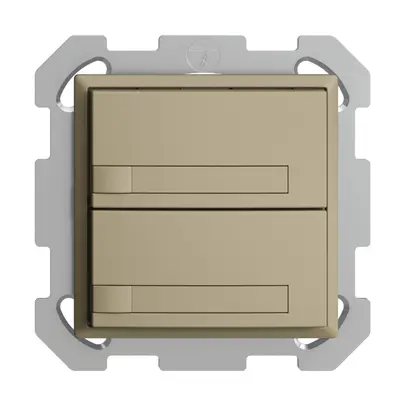 Pulsante KNX RGB INC EDUE, 250mW, s.LED, c.carta, 2×pulsante, com.1×tasto, sa 