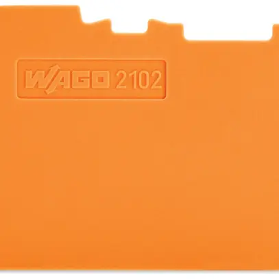 Plaque d.recouvrement/intermédiaire WAGO TopJob-S 0.8mm 2L orange p.série 2102 