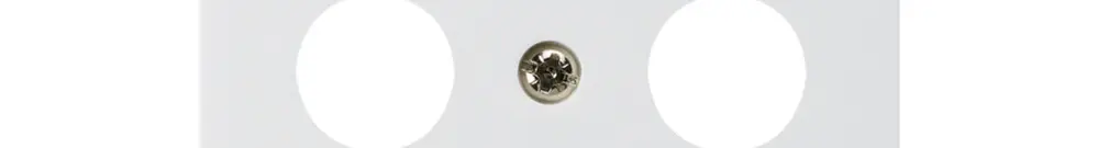 Placca frontale kallysto 3×coassiale/2×RJ45 bianco 