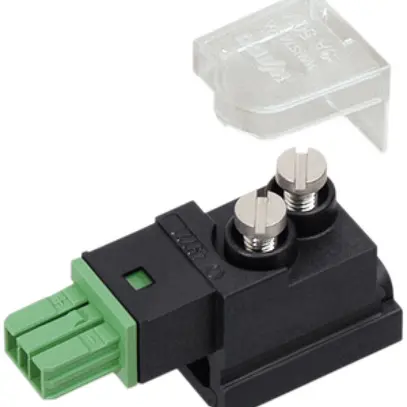 Modulo presa di tensione WAGO 2L 50V 3A 0.8kV E verde p.connettore+distributore 