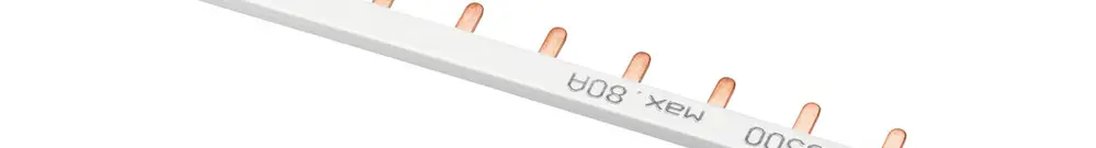 Pettine di raccordo Gewiss 90 AM 1P 1Ph perno 63A 330.2mm 13UM grigio 