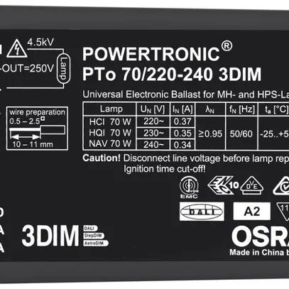 BE Powertronic Outdoor PTo 1×73W 220…240V, regolabile 
