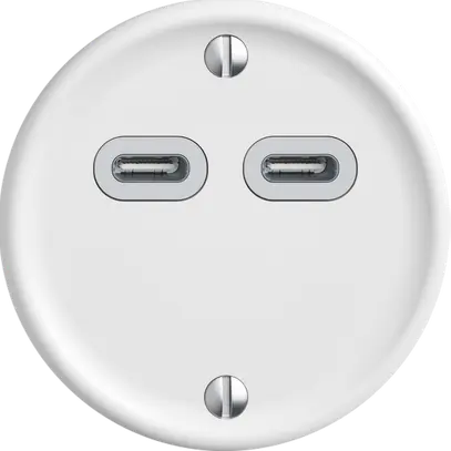 Presa USB 18W 2×tipo C Feller STANDARDdue Q 230V 3600mA bianco 