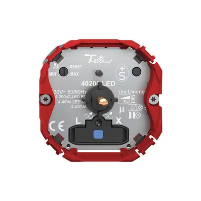 Variateur Feller SNAPFIX® univ.lump.bl 4…400W/4…400VA/4…200W/VA 