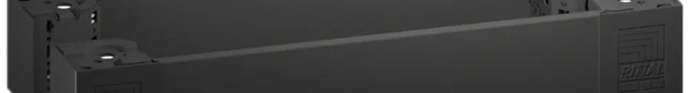 Zoccolo con angoli Rittal AX, A=100mm, per armadio compatto L=600mm 