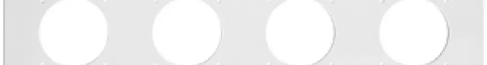Intestazione NUP Feller NEVO, 3×4, per apparecchi N.CO, bianco 