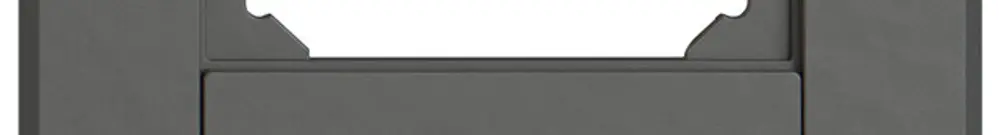 Combinaison ENC EDIZIO.liv SNAPFIX® 2×1 156×96mm vide+1×T13 gris foncé 