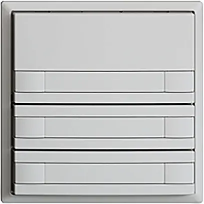 UP-Taster KNX 6-fach EDIZIOdue hellgrau RGB ohne LED mit Papiereinlage 
