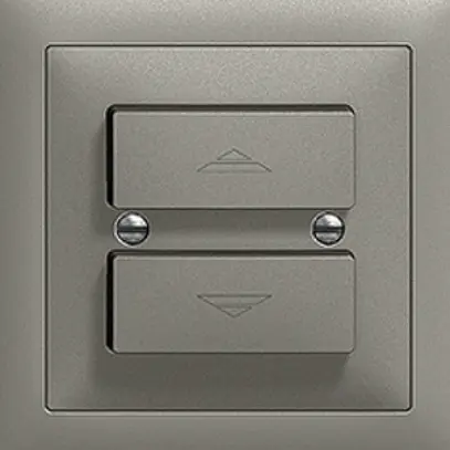 Kit frontale INC EDIZIOdue grigio scuro 88×88mm bottone doppio 