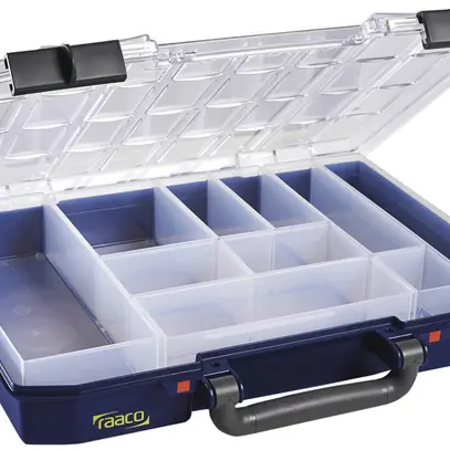 Valise d'assortiment CIMCO CarryLite 55 grille 4×8 10×inserts 278×337×57mm 