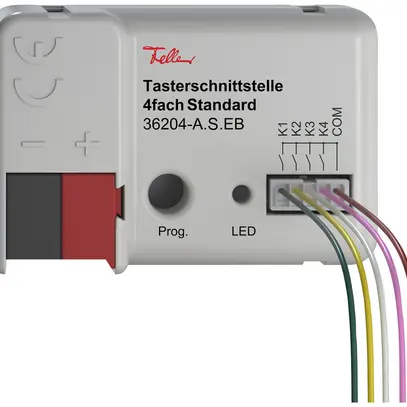 Tasterschnittstelle Feller Standard KNX Secure 4× 44×29×16mm IP20 