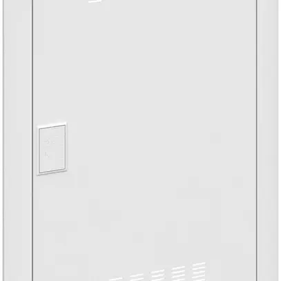 Cadre avec porte ventilée ABB pour distributeur multimédia 3 rangées 