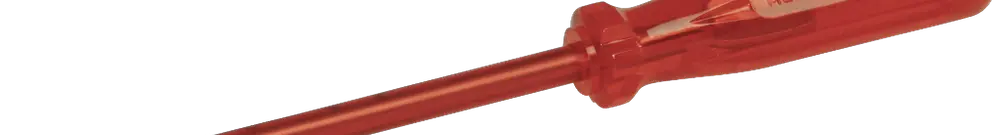 Tournevis isolé 220mm, lame 5.5×0.8×120mm rouge 