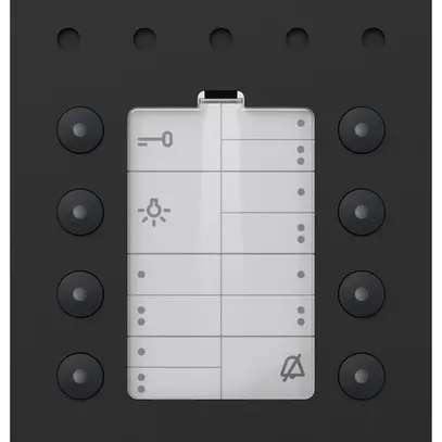 Poste audio intérieure AP Siedle Comfort ouvre-porte commuta.auto 91×201×27mm no 