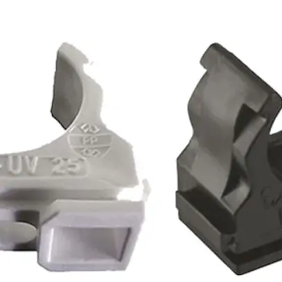 Collier pour tube Plica CLIPFIX-UV M32 1 trou à vis PE -25…60°C UV noir 