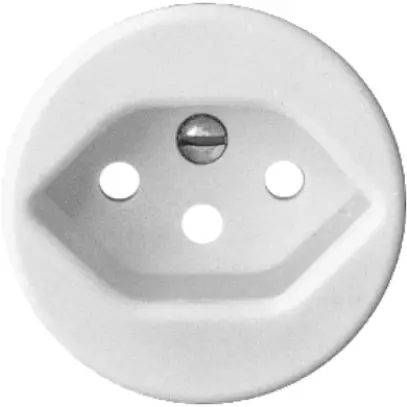 Kit frontale FH per presa T13 bianco 