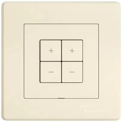 UP-Montageset EDIZIO.liv Wiser SNAPFIX® f.Dimmer 2K 4 Tasten cr 