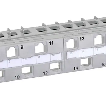 Panneau de distribution 19" H-LINE I 24-port Keystone vide non blindé 1UH gris 