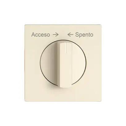 Kit di montaggio EDIZIO.liv SNAPFIX® pulsante girevole mano.Acceso → ← Spento cr 