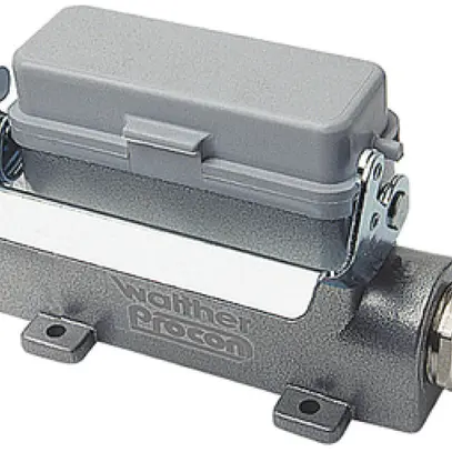 Boîtier d'embase Walther PROCON T701616MS, raccord 1×M20, couvercle, H=57mm, Al 