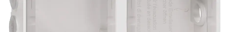 En-tête NAP Feller NEVO, 1×2, pour appareils N.CO, blanc 