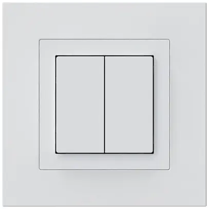 UP-KNX-Taster Hager BA kallysto.pro C 2-fach 94×94mm weiss 