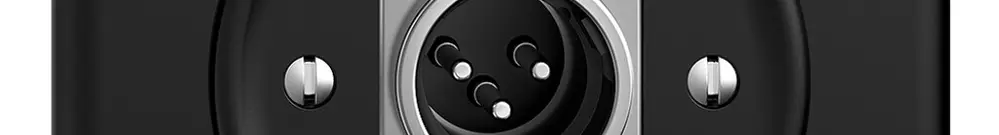 UP-Dose mit XLR-Stecker STANDARDdue schwarz 