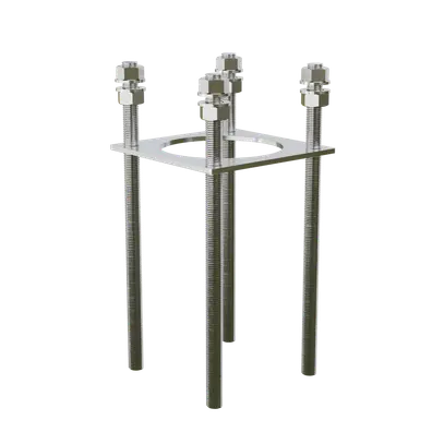 ONEPOLE Telaio di ancoraggio 400 500 C/C 160MM NERO 