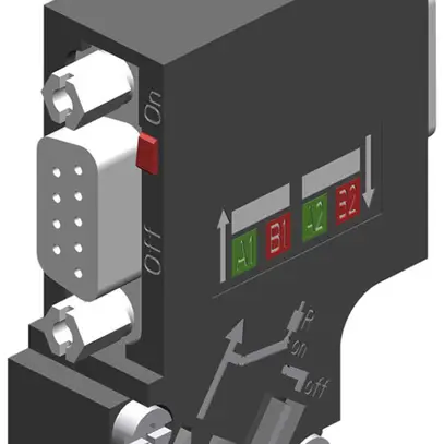 Fiche de raccordement bus API Siemens SIMATIC DP PROFIBUS+PG FC 35° 