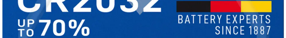 Pila bottone litio VARTA Electronics CR2032 3V blister a 1 pezzo 