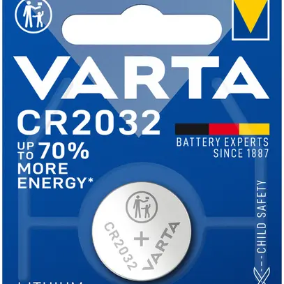 Pila bottone litio VARTA Electronics CR2032 3V blister a 1 pezzo 