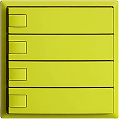 Pulsante INC KNX 4×EDIZIOdue lemon RGB senza LED 