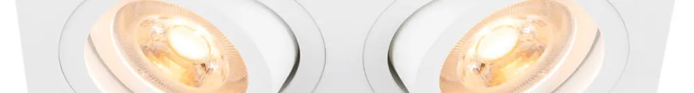 Spot INS SLV NEW TRIA GU10 2×10W 170×90mm bianco 