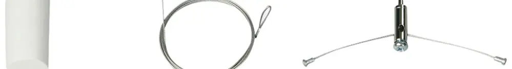 Seilabhängung-Set Legrand PRIMUS 1500mm Edelstahl Baldachin Ø31mm 