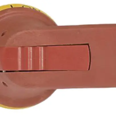 Maniglia pistola ABB per OT160-250 rosso/giallo IP65 ase 80mm chiud. 