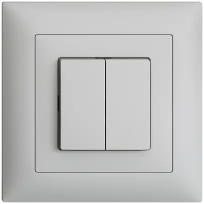 Interrupteur ENC EDIZIOdue 1/3+3/1P gris clair 