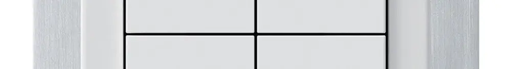 Pulsante per tapparelle KNX INC Hager BA basico B quadruplo 77×77mm bianco 