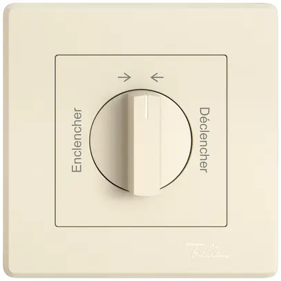 Kit di montaggio INC EDIZIO.liv SNAPFIX® pulsante girevole mano.Encl.→ ← Décl.cr 
