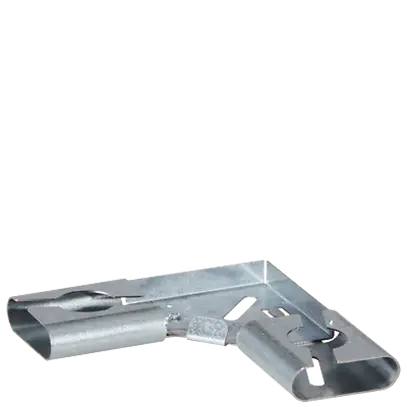 Angolo piatto Lanz 90° canale C, zinc. 
