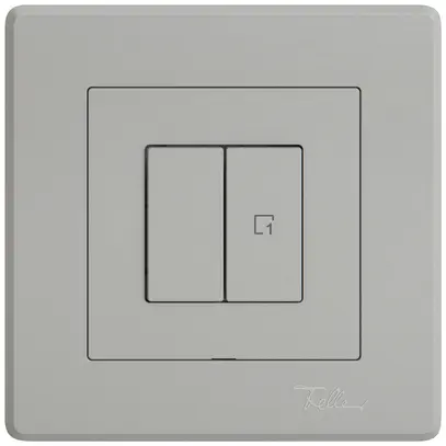 Interrupteur à pouss.ENC EDIZIO.liv Wiser SNAPFIX® 1 canal 1 scène 2 touches grc 