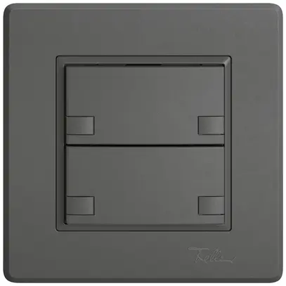 Pulsante KNX RGB INC EDIZIO.liv SNAPFIX® sensore temp.s.LED 2× com.2T grs 